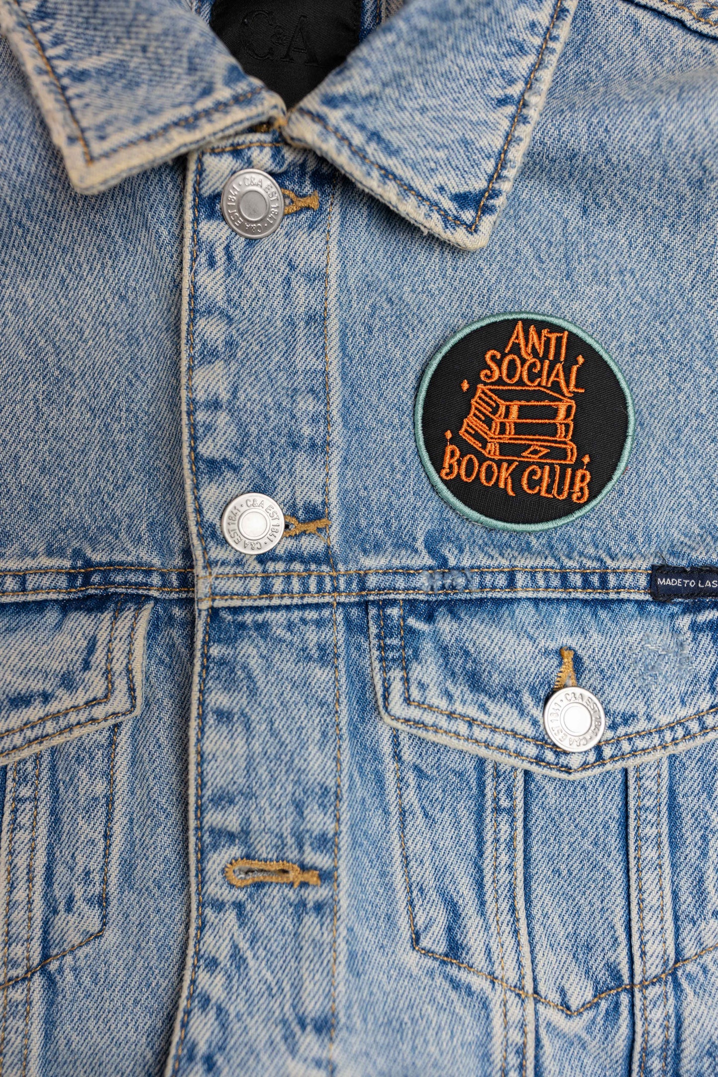 Anti social book club | Pin | Patch