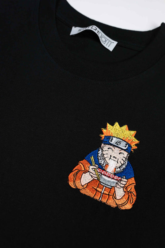 Naruto eating ramen - Naruto | T-Shirt