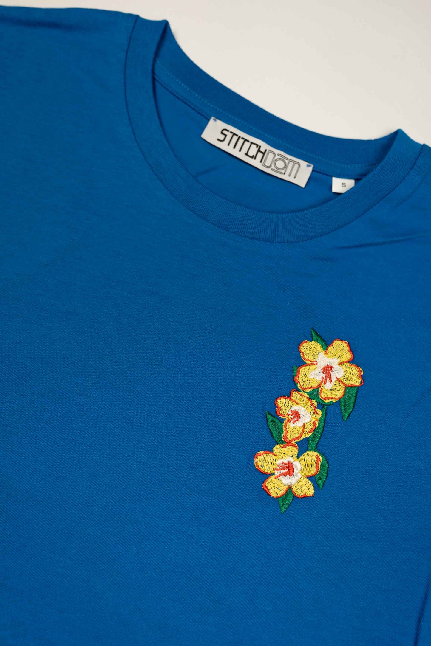 Flowers | Tricou Albastru S