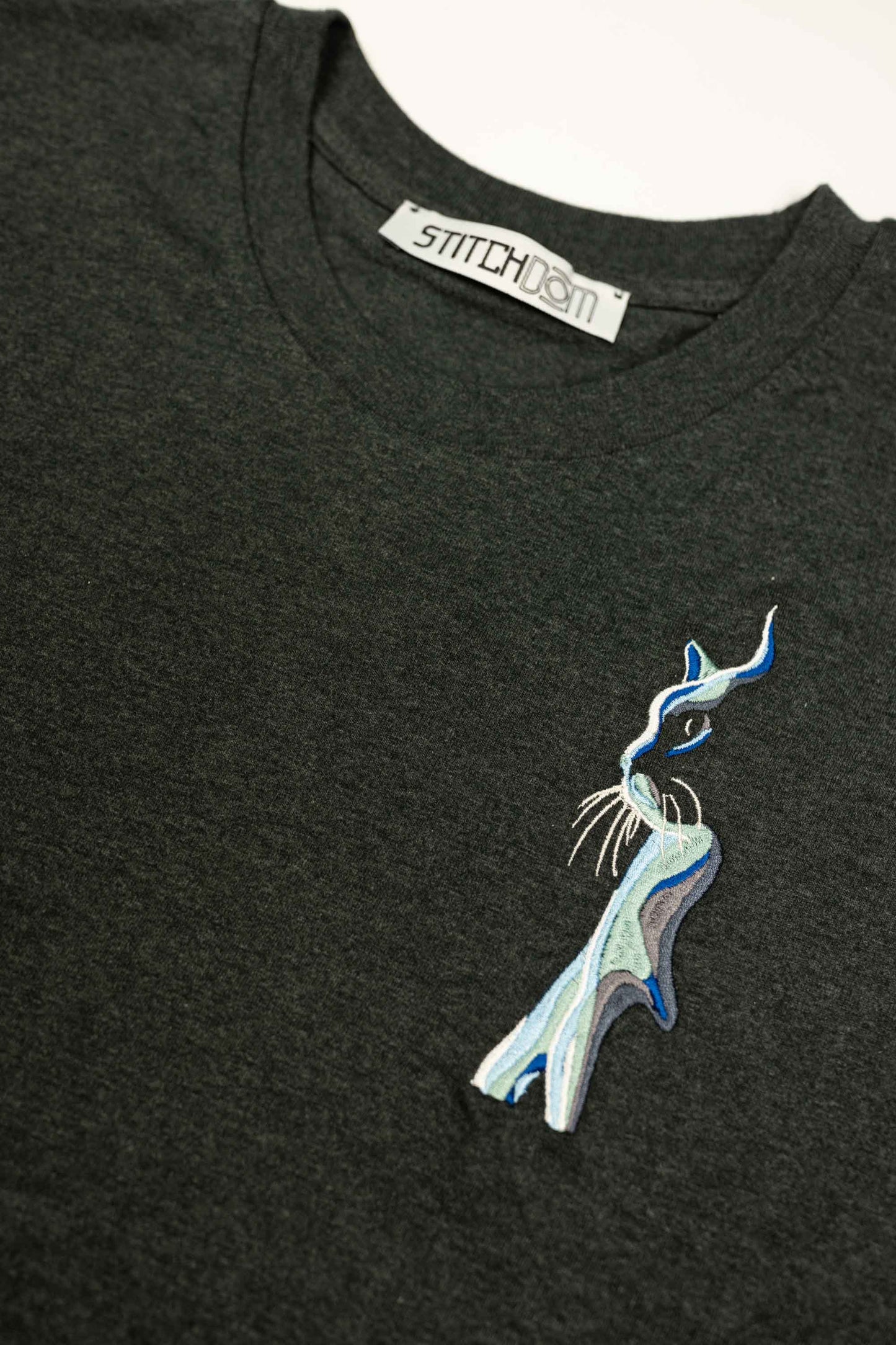 Kitty Kat | Tricou Gri Inchis M