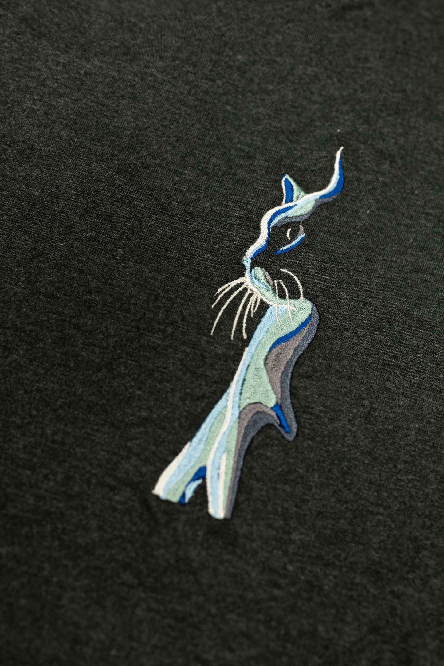 Kitty Kat | Tricou Gri Inchis M