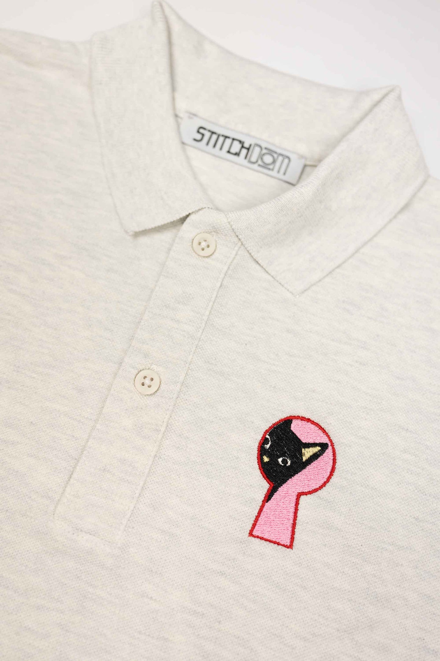 Peekaboo! | Tricou Polo Alb XS