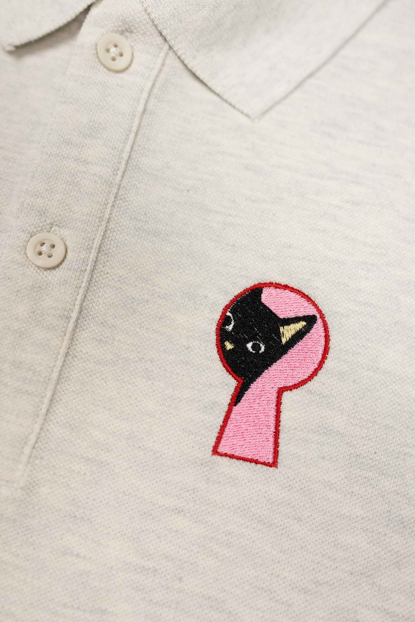 Peekaboo! | Tricou Polo Alb XS