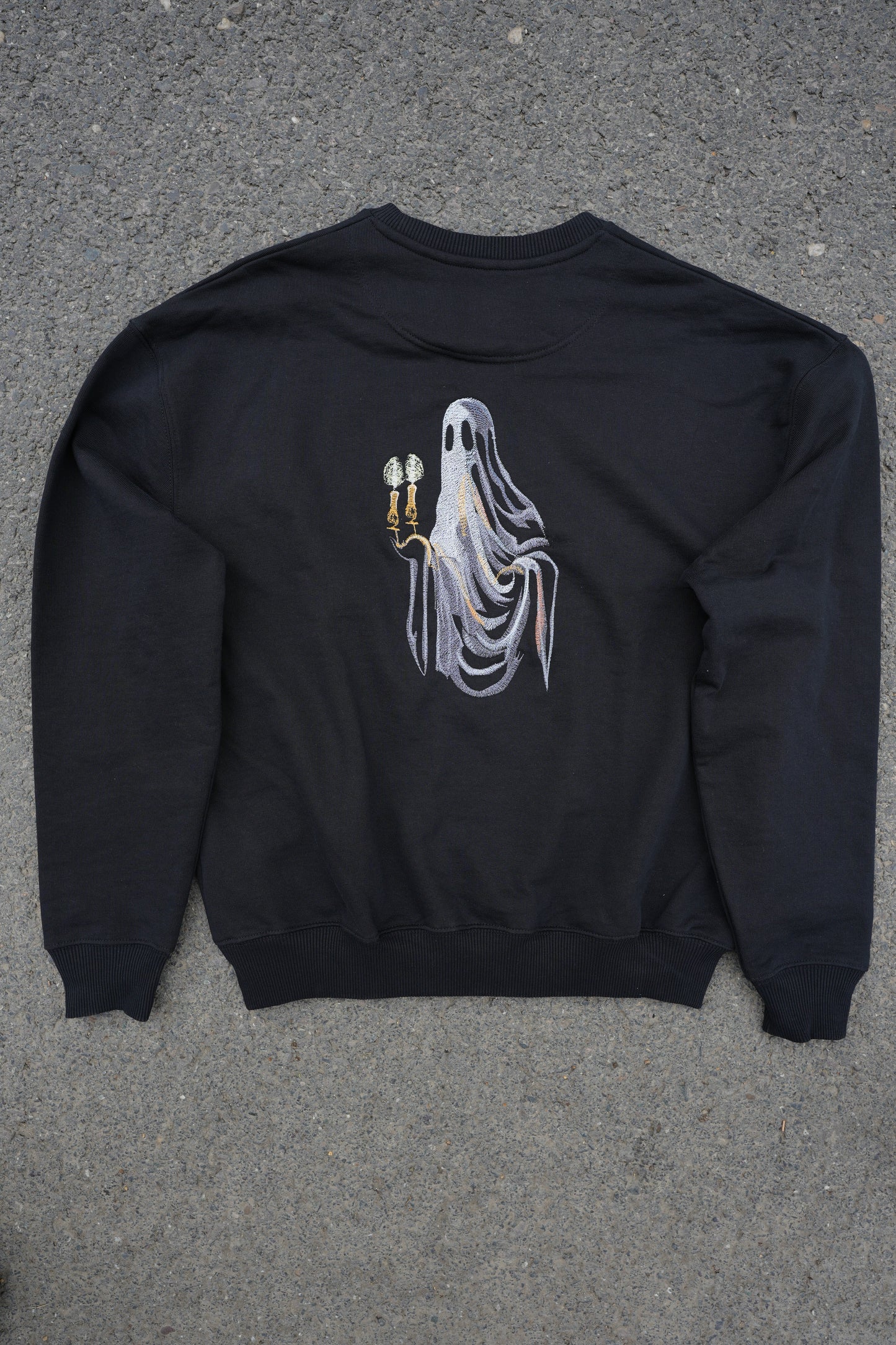 Back Ghost Oversized Black Pathfinder Sweatshirt - Stitchdom