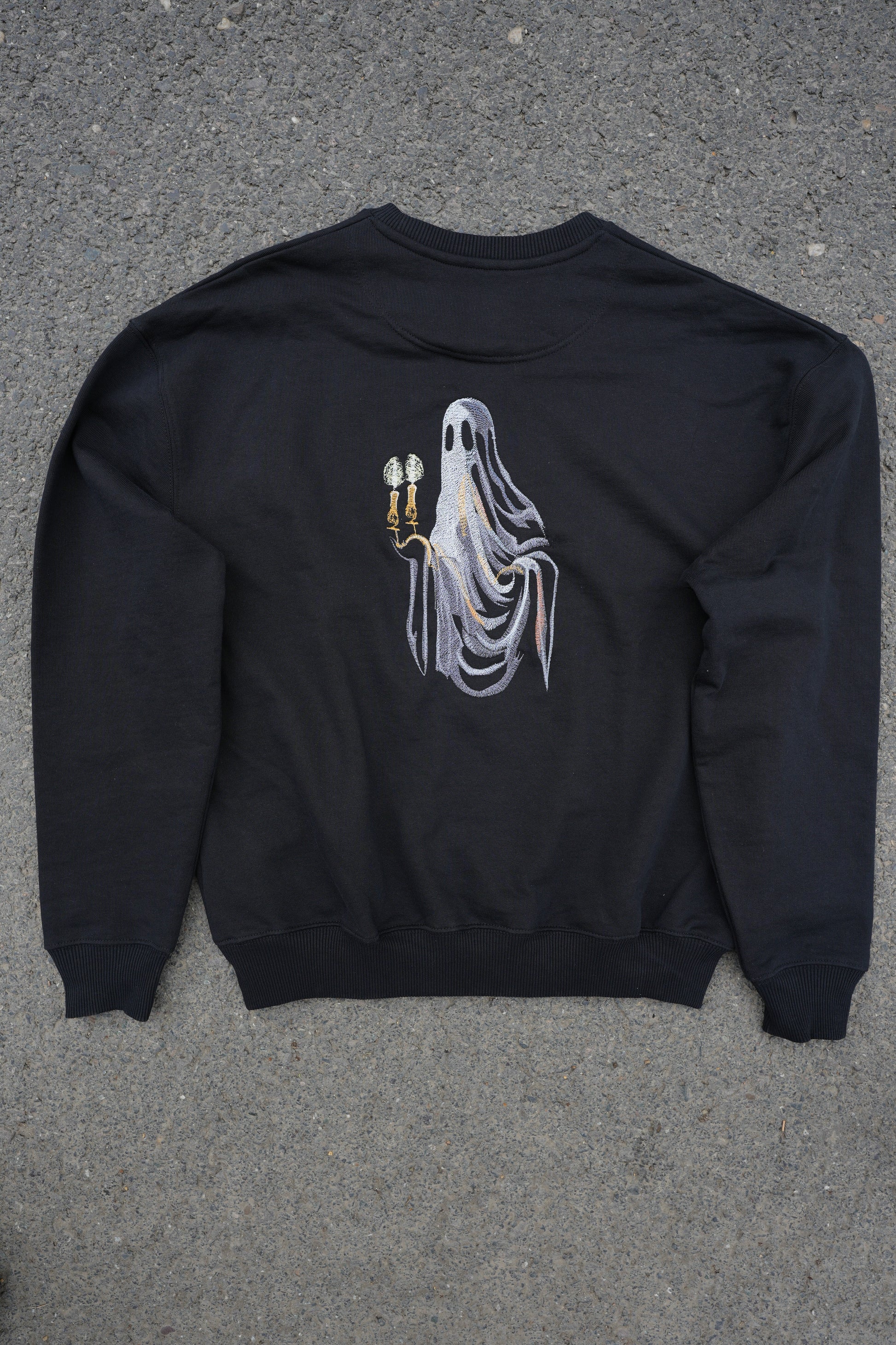 Back Ghost Oversized Black Pathfinder Sweatshirt - Stitchdom