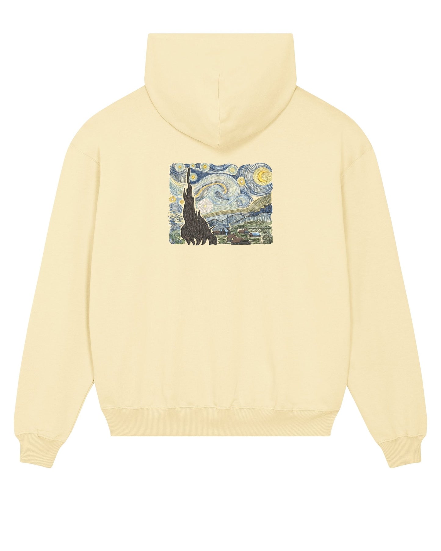 The Starry Night Hoodie - calitate premium și detalii artistice