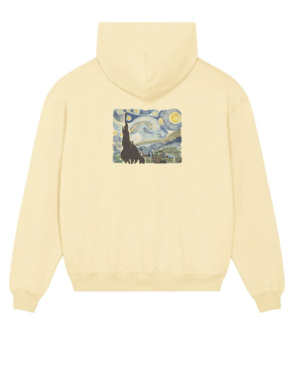 The Starry Night Hoodie - calitate premium și detalii artistice