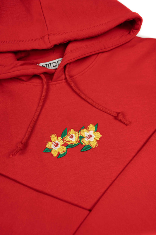 Flowers | Hanorac Rosu XS