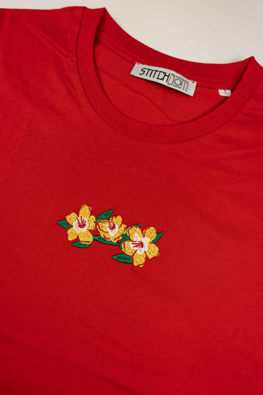 Flowers | Tricou Rosu S
