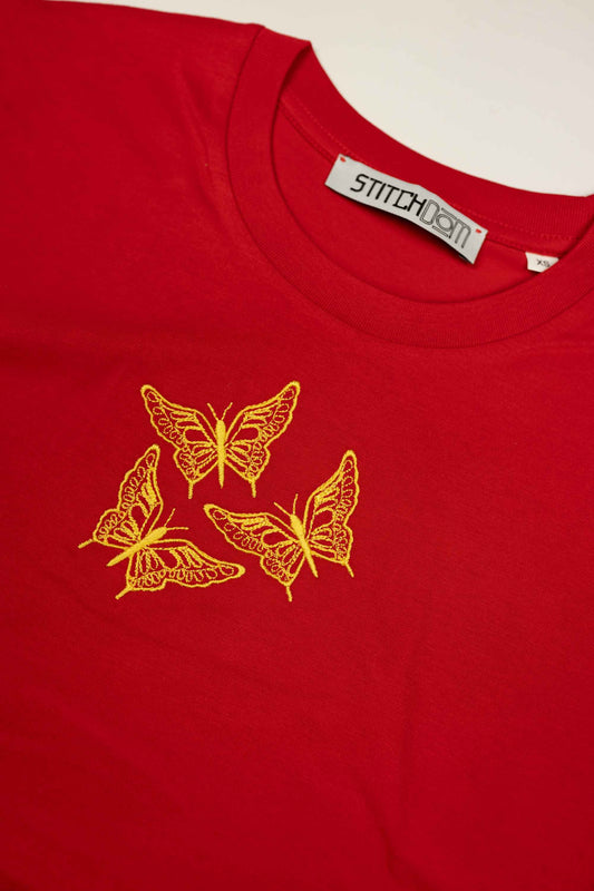 Butterfly | Tricou Rosu XS