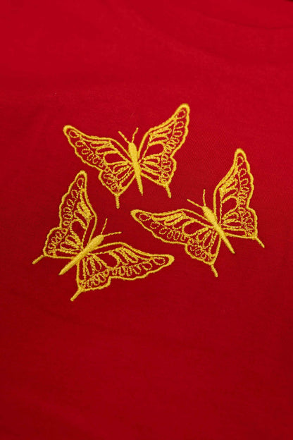 Butterfly | Tricou Rosu XS