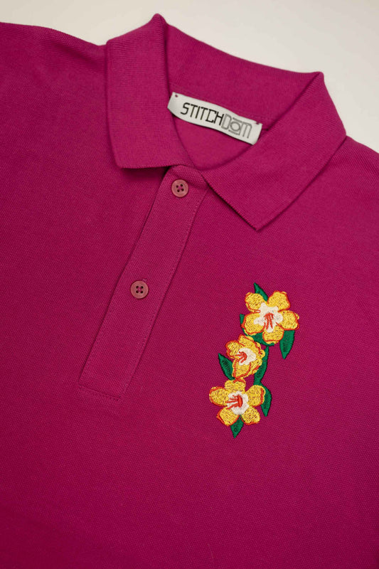 Flowers | Tricou Polo Orchid XS