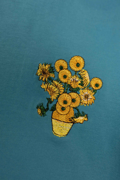 Sunflower Vase - Van Gogh | Tricou Albastru deschis XXS