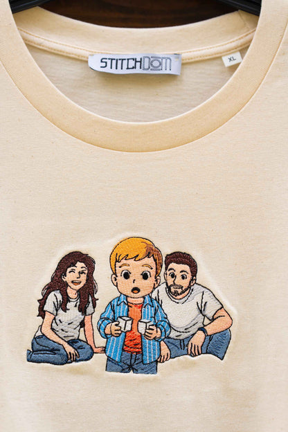 Hanorac/ Tricou personalizat cu poza ta alaturi de cei dragi