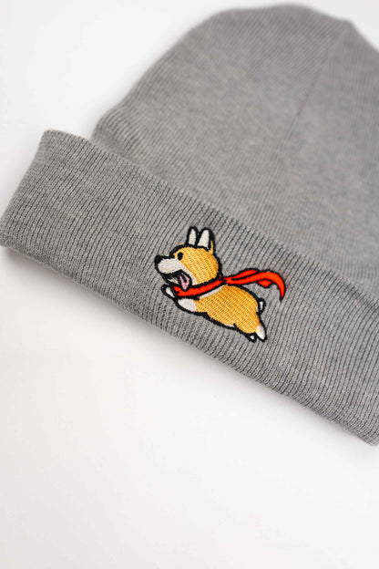 Super corgi | Beanie din bumbac organic