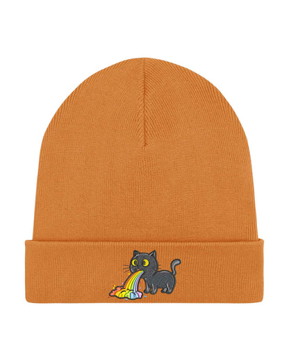 Rainbow cat | Beanie din bumbac organic