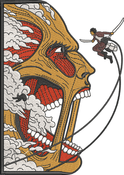 Eren vs Colossal titan - Attack on Titan | Tricou