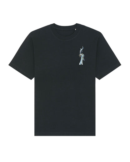 Unisex T-shirt made from sustainable cotton, featuring Kitty Kat artwork.