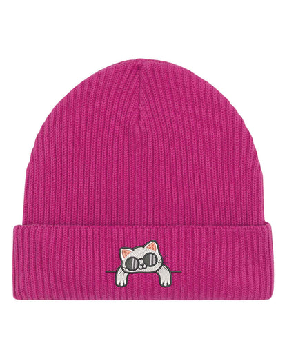 Pocket cat | Beanie din bumbac organic