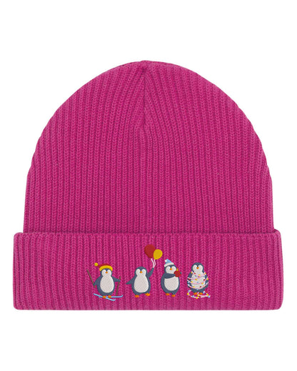 Penguins | Beanie din bumbac organic