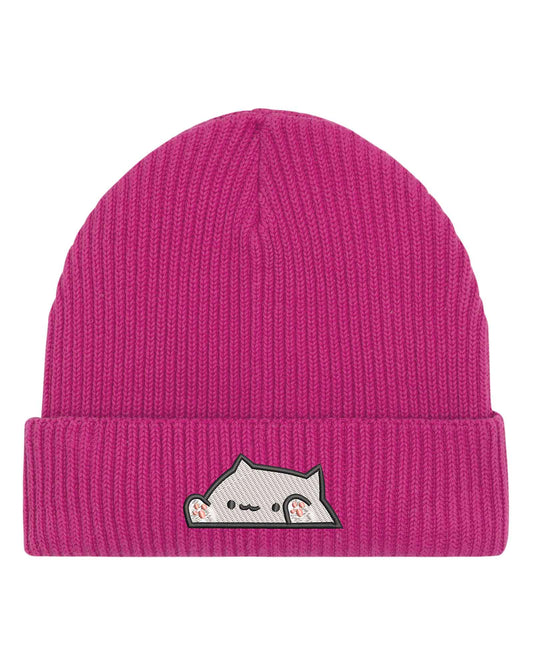 Pocket cat | Beanie din bumbac organic