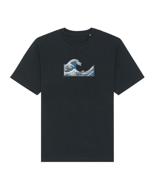 The Wave of Kanagawa | Tricou Premium Negru M