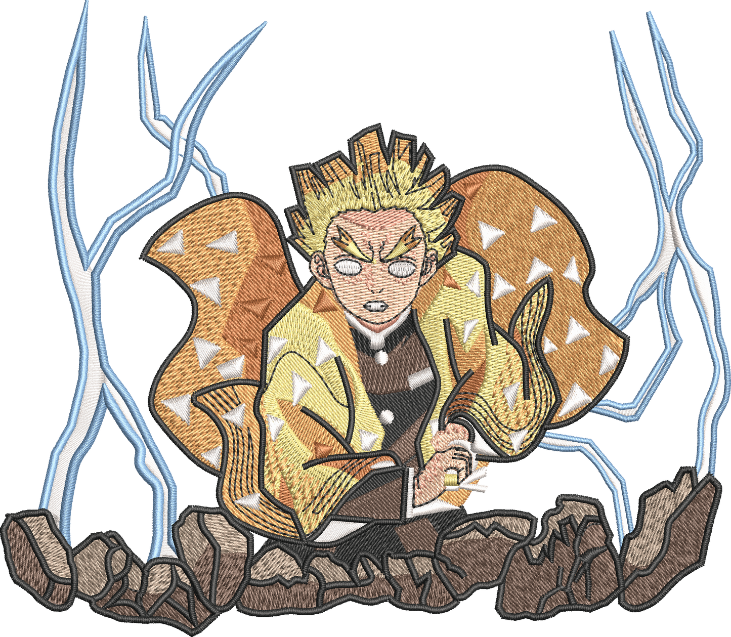 Zenitsu Thunder Breathing 1st Form - Demon Slayer | T-Shirt