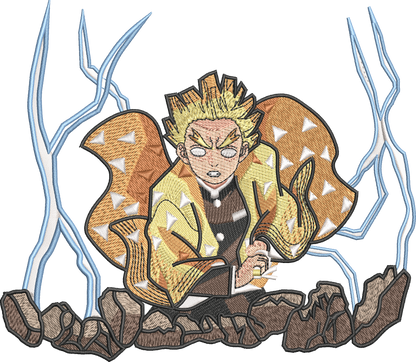 Zenitsu Thunder Breathing 1st Form - Demon Slayer | T-Shirt